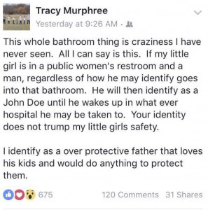 Tracy Murphree's FB post
